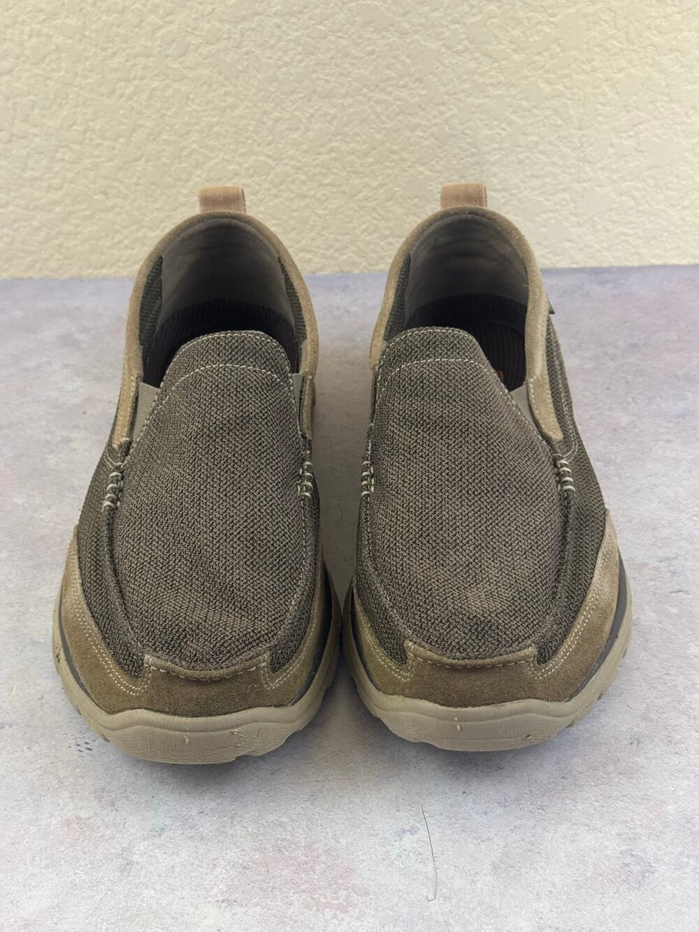 Skechers Relaxed Fit Superior Milford Brown Slip On Loafers Mens Size 11 Comfort
